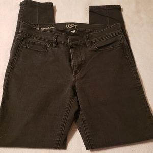 Loft size 29 or 8 Black Skinny Jeans